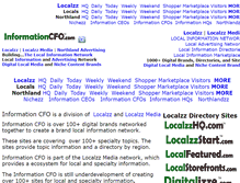 Tablet Screenshot of informationcfo.com